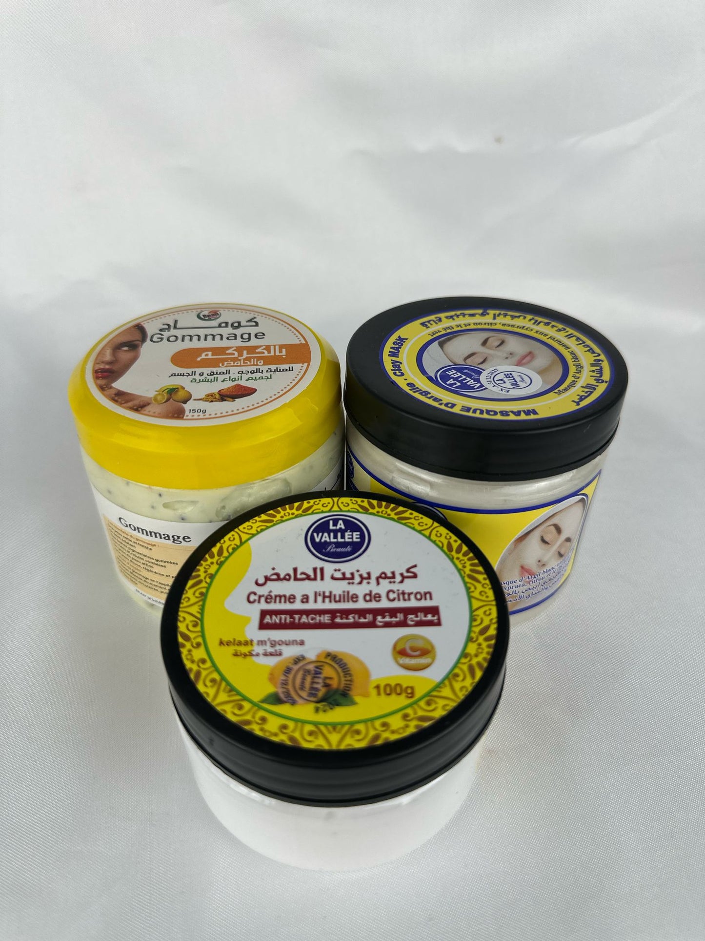 Pack citron (gommage, masque, crème)