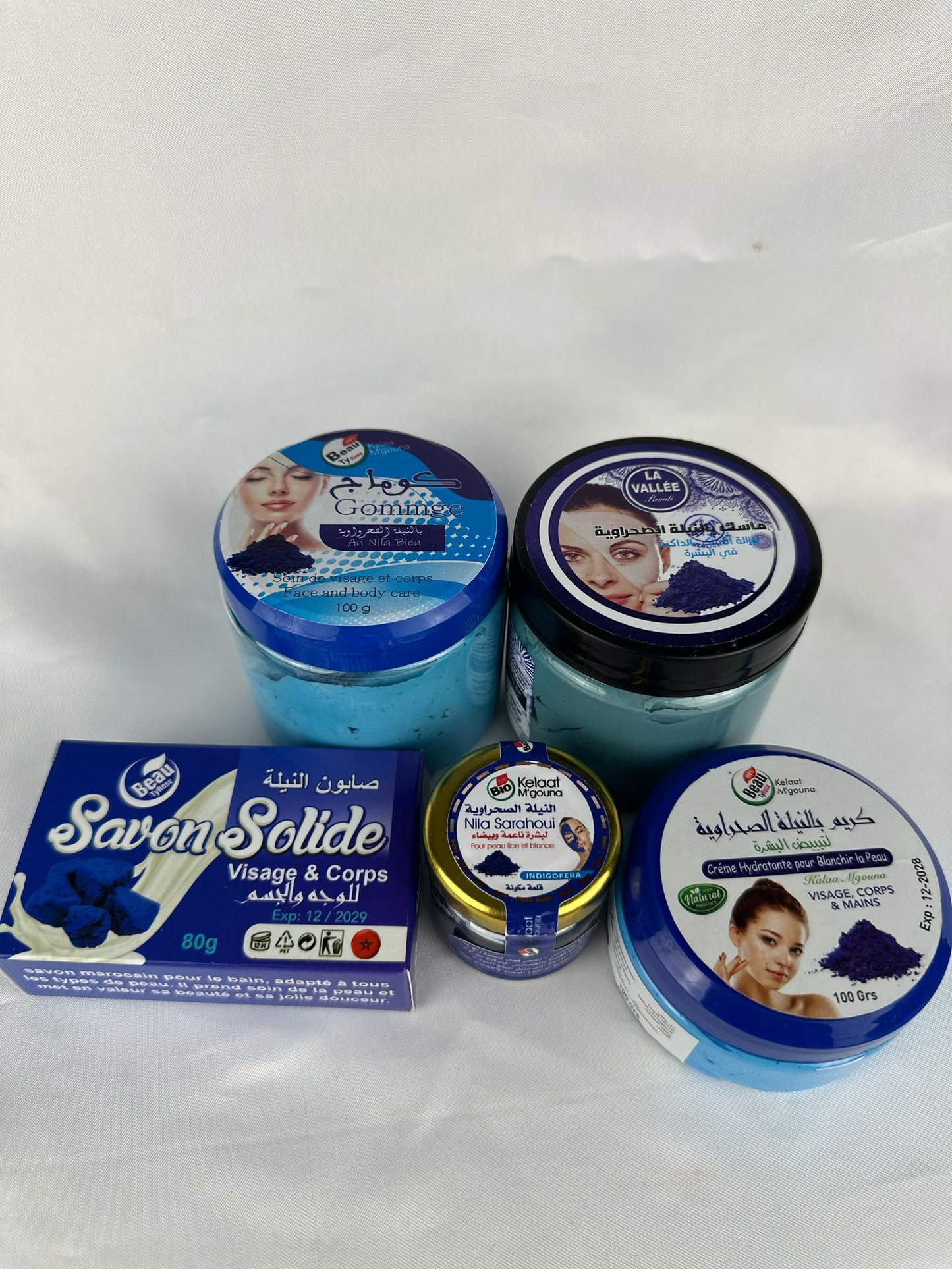Pack Nila (savon, gommage, masque, crème, poudre de Nila)