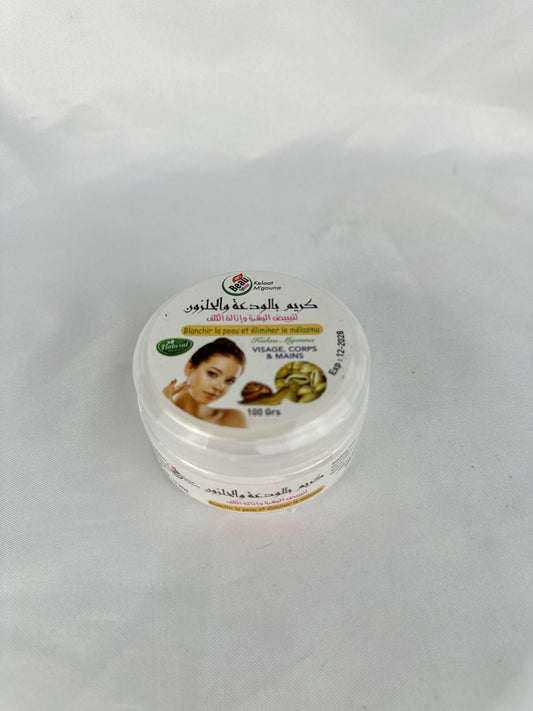 Crème à la bave d’escargot